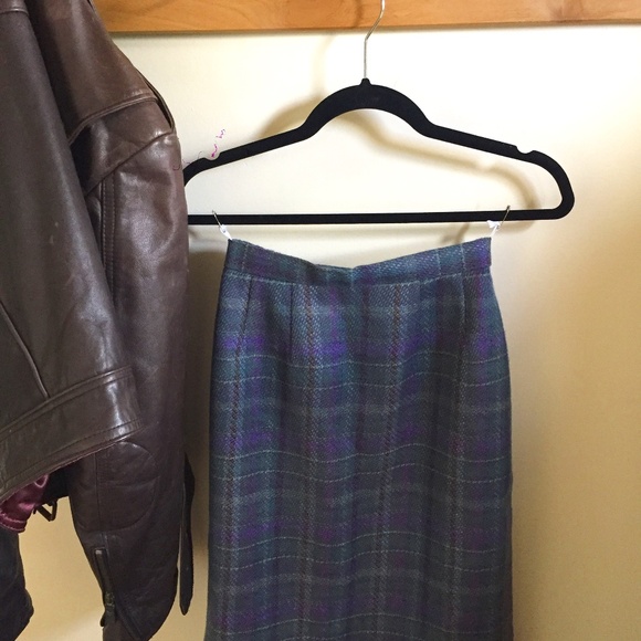 Pencil skirt peacock plaid - size 4 - Picture 2 of 8